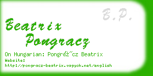 beatrix pongracz business card